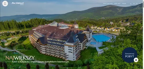 Strona główna hotelu Gołębiewski