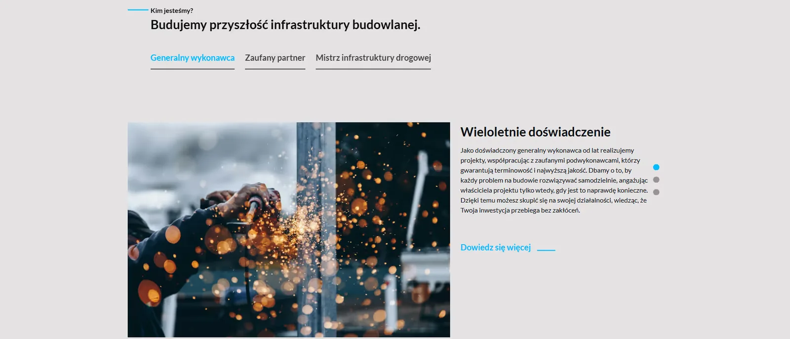 jedna z wielu sekcji, które projektowaliśmy dla klienta